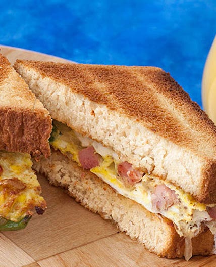 Denver Omelet Sandwiches for Two