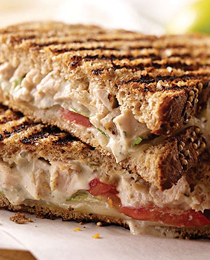 Caesar-Chicken Salad Panini