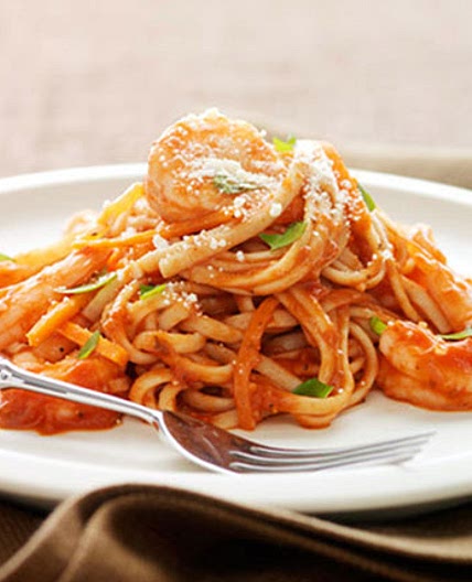 Garlic-Shrimp Linguine