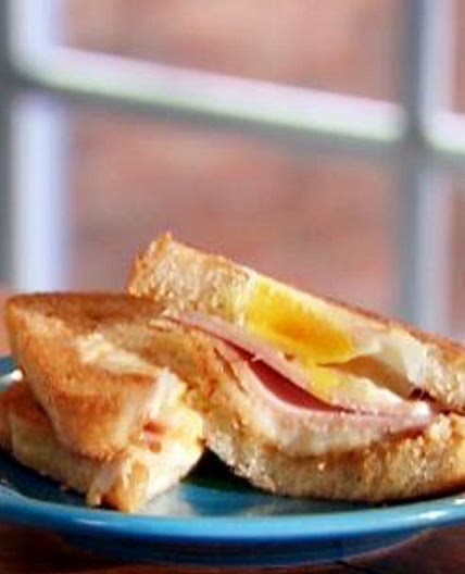 Egg in a Hole Grilled Cheese