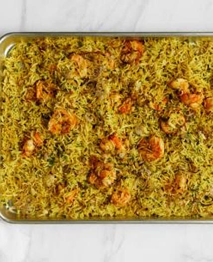 Curried Shrimp Biryani