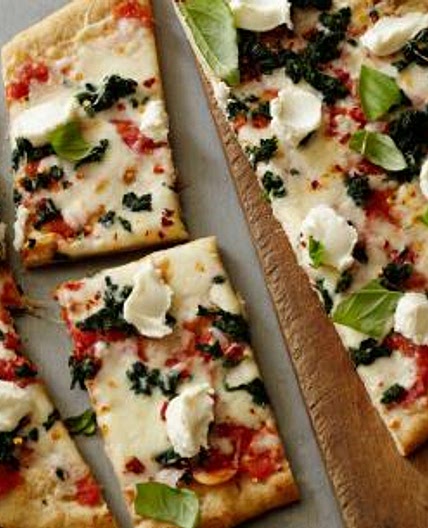 Healthy Spinach and Ricotta Pizza