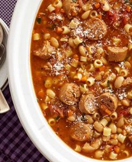 Sausage, Bean and Pasta Stew