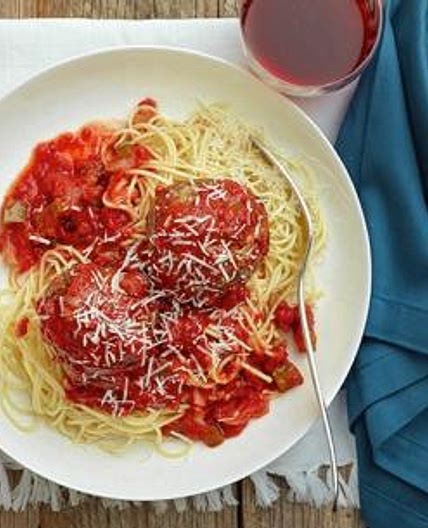 Sunny's Spicy Spaghetti with Mega Meatballs