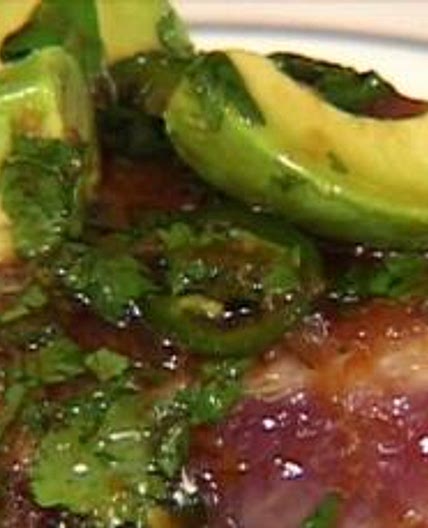 Pan-Seared Tuna with Avocado, Soy, Ginger, and Lime