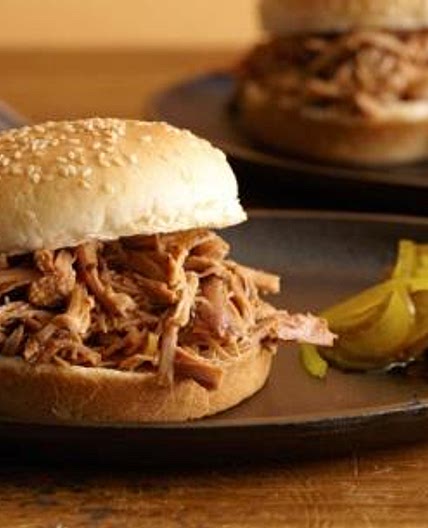 Slow Cooker Pulled Turkey Sandwiches