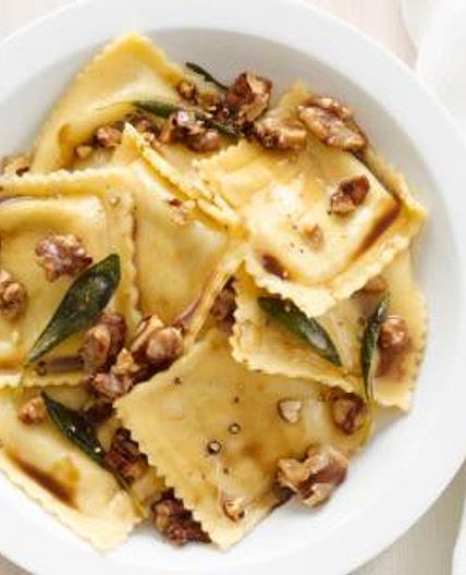 Ravioli With Sage-Walnut Butter