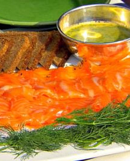 Gravlax with Mustard Sauce