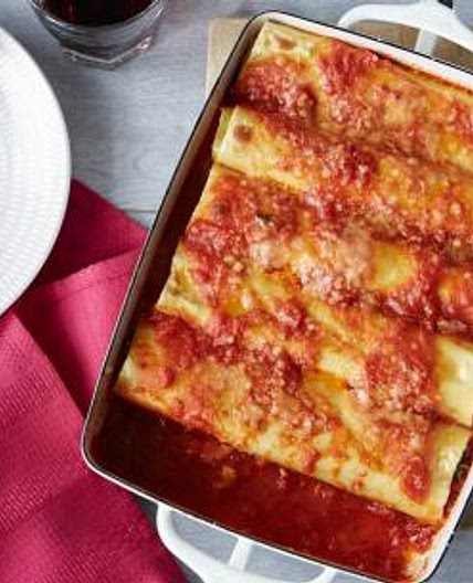 Italian Sausage, Spinach, and Ricotta Cannelloni