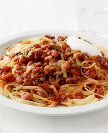 Spaghetti With Quick Turkey Chili