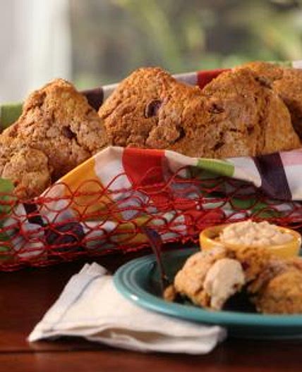 Pumpkin-Cranberry Scones with Whipped Maple Butter