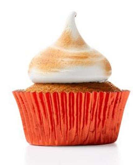 Pumpkin Cupcakes with Burnt Marshmallow Frosting