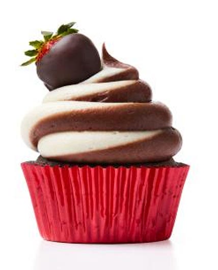 Chocolate-Strawberry Cupcakes