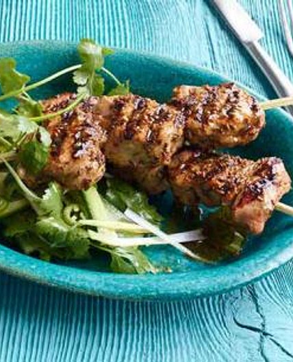 Cumin-Chile Pork Kebabs