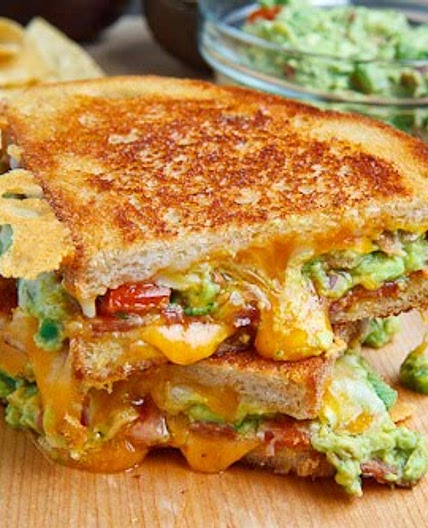 Bacon Guacamole Grilled Cheese Sandwich