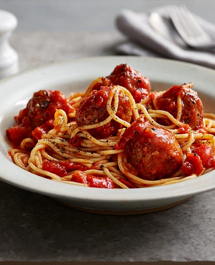 Spaghetti and meatballs