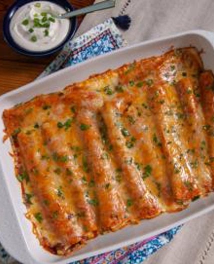 Sweet Potato and Black Bean Enchiladas