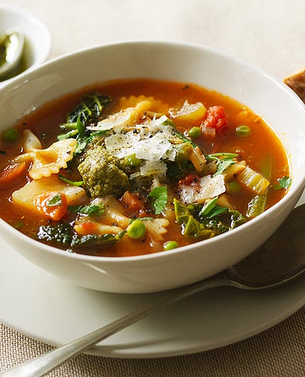 Hearty minestrone soup