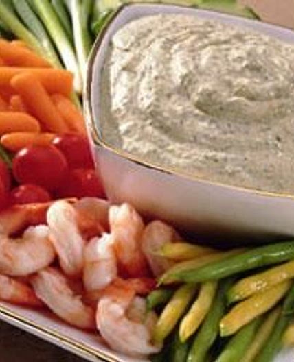 Creamy Pesto Dipping Sauce (For Veggies)