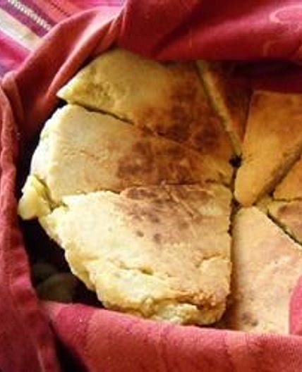Algerian Bouzgene Berber Bread with Roasted Pepper Sauce