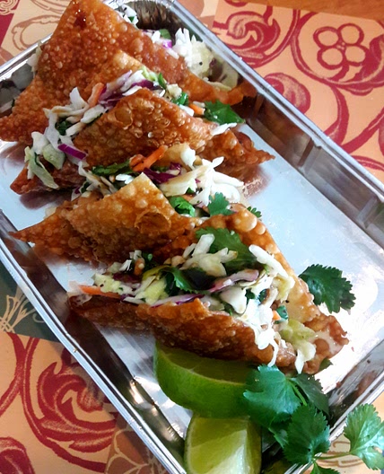 Chicken Wonton Tacos