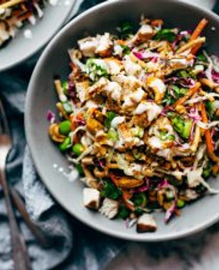 Cashew Crunch Salad with Sesame Dressing