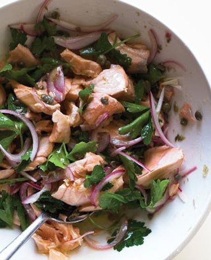 Salmon Salad with Parsley and Capers