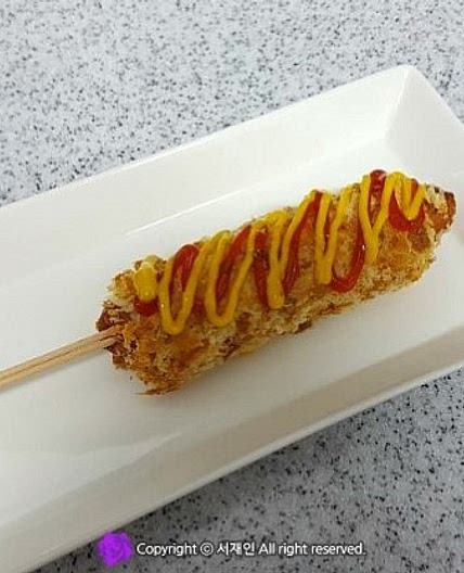 에어프라이어로 만든 "식빵핫도그"♪