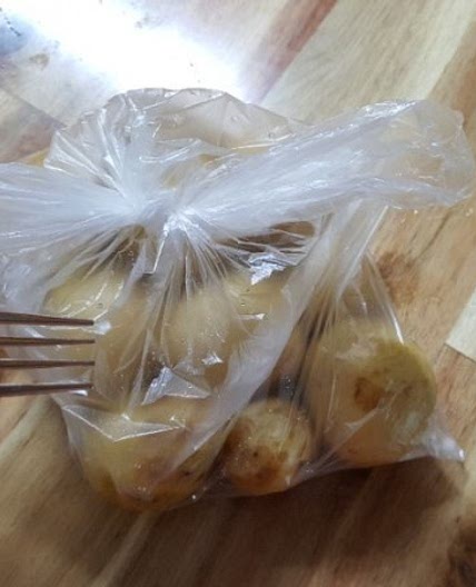 전자레인지로 감자삶기 10분
