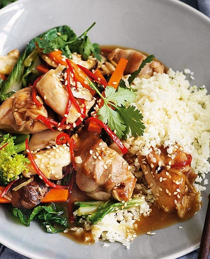Keto ginger chicken stir-fry