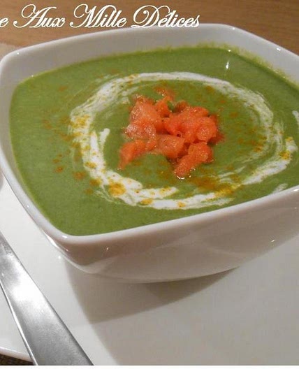 Velouté d'épinards & lait de coco