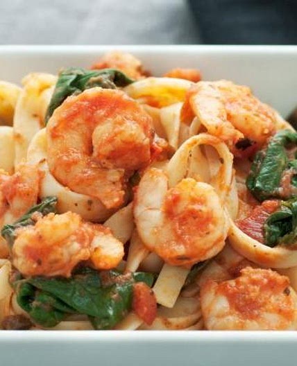Crevettes sauce piquante