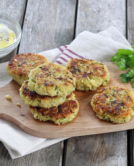 Galettes au quinoa et courgettes