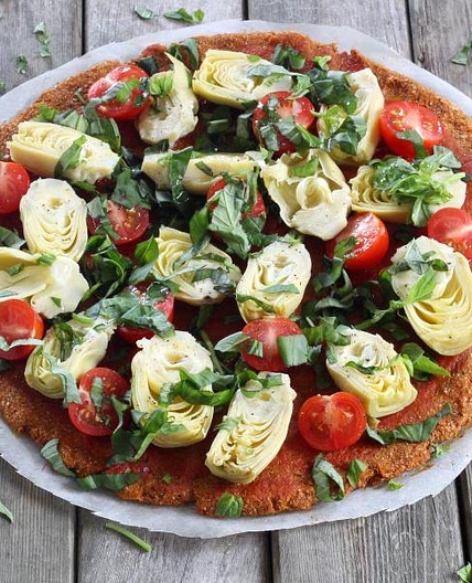 Pizza sans gluten à la patate douce