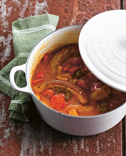 Pot-au-feu méditerranéen à la saucisse