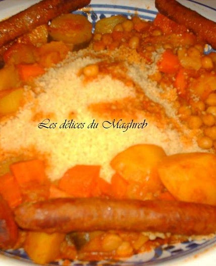 Couscous au poulet et merguez