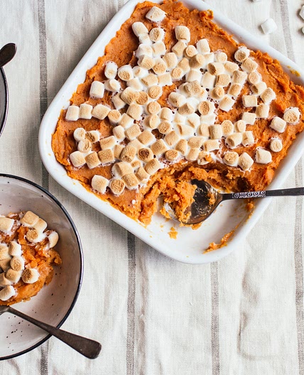 Sweet Potato (Yam) Casserole With Marshmallows