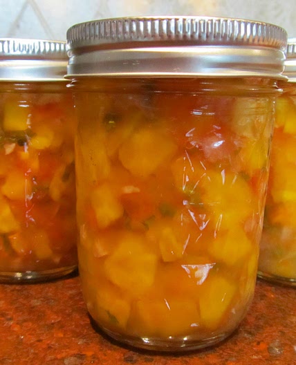 Peachy Mango Salsa, Canned for Chris!