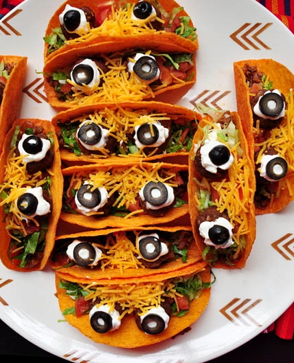 Spooky Eyeball Tacos (Johnny #5 Tacos)