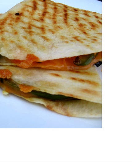 Cheese Quesadillas With Grilled Peppers