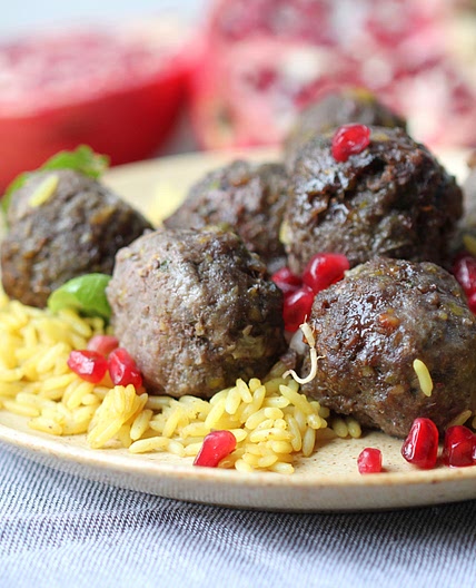 Persian Pomegranate and Pistachio Meatball