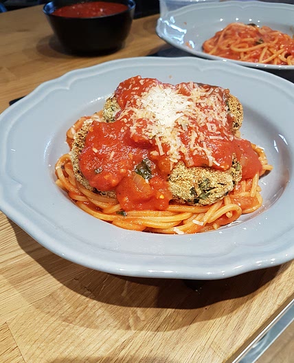 Spinach, Ricotta and Chickpea 'meatless' Balls