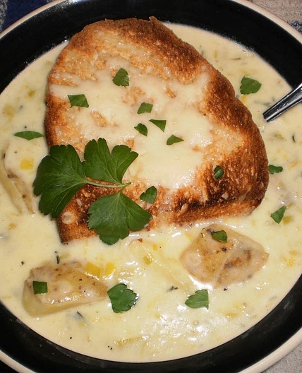 Savory Potato Leek Soup