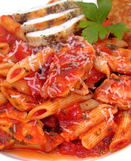 Rick's Grilled Chicken Penne Pasta