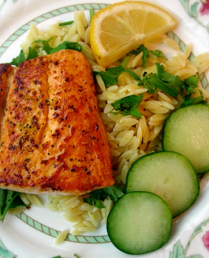 Orzo Salmon Salad