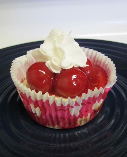 Mini Cherry Cheesecakes with Vanilla Wafer Crusts