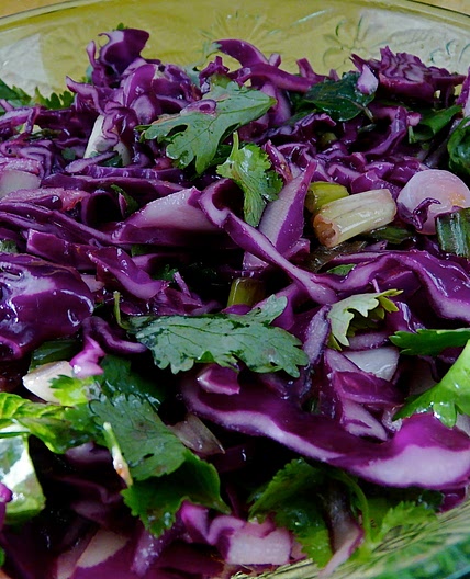 Purple Cabbage Salad (Raw Vegan)