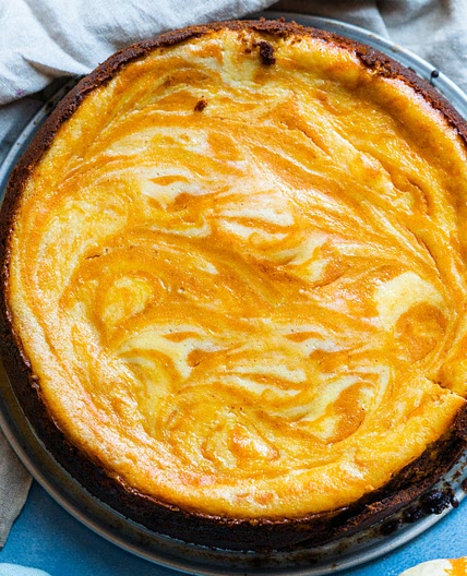 Pumpkin Marble Cheesecake