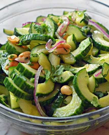 Thai Cucumber Salad with Peanuts