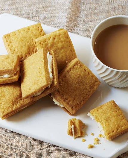 Homemade custard creams
